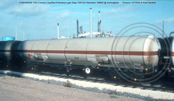 CONO85400 TDA Conoco Liquified Petroleum gas Diag TD012A Standard 1988-9 @ Immingham – Conoco 90-10-14 © Paul Bartlett w