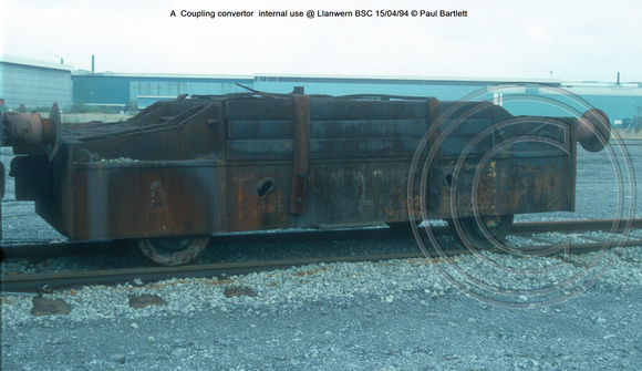 ‘A’ Coupling convertor  internal use @ Llanwern BSC 94-04-15 © Paul Bartlett [1w]
