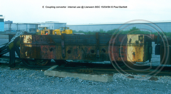 E  Coupling convertor  internal use @ Llanwern BSC 94-04-15 © Paul Bartlett [1W]