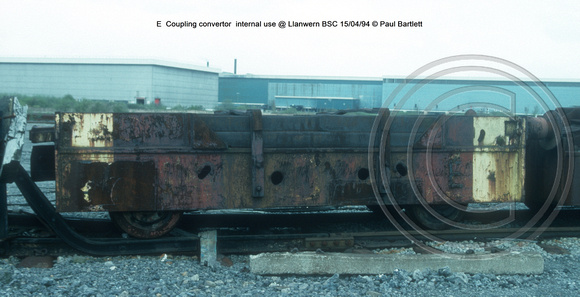 E  Coupling convertor  internal use @ Llanwern BSC 94-04-15 © Paul Bartlett [2W]