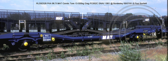 RLS92328 PKA MAT Comtic Diag PC002C SNAV 1981 @ Bordesley 91-07-06 � Paul Bartlett w