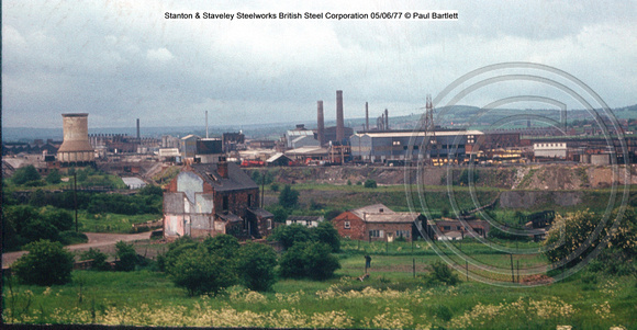 Stanton & Staveley Steelworks British Steel Corporation 77-06-05 © Paul Bartlett [1w]