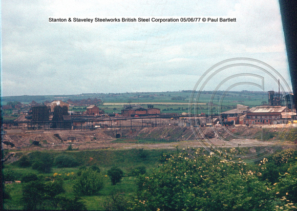 Stanton & Staveley Steelworks British Steel Corporation 77-06-05 © Paul Bartlett [2w]