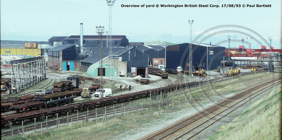 Overview of yard @ Workington BSC 93-08-17 © Paul Bartlett [1w]