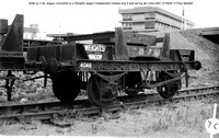 4046 ex S &L wagon converted to a Weights wagon Independent brakes and 8 leaf spring @ Corby BSC 87-06-07 © Paul Bartlett [1w]