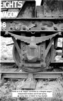 4046 ex S &L wagon converted to a Weights wagon Independent brakes and 8 leaf spring @ Corby BSC 87-06-07 © Paul Bartlett [2w]