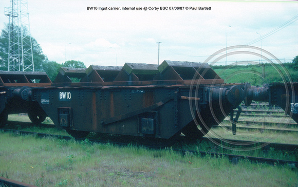 BW10 Ingot carrier, internal use @ Corby BSC 87-06-07 © Paul Bartlett w