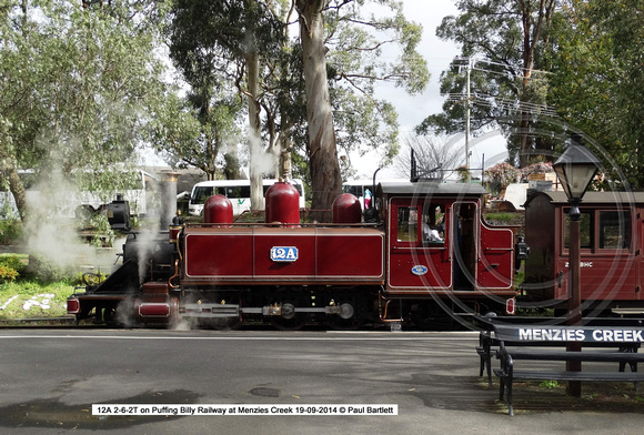 12A on Puffing Billy Railway at Menzies Creek 19-09-2014 � Paul Bartlett