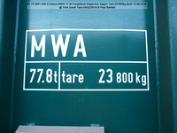 Lettering, plates etc. on railway wagons