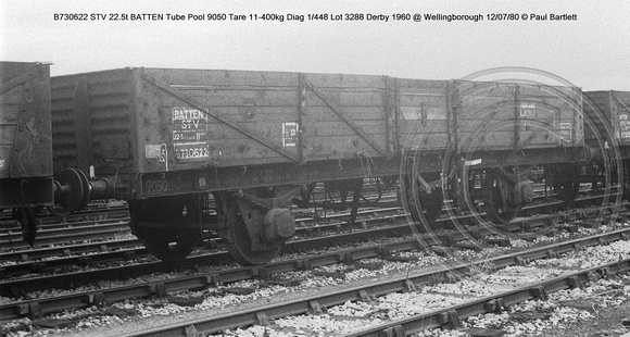 B730622 STV BATTEN Tube @ Wellingborough 80-07-12 � Paul Bartlett w