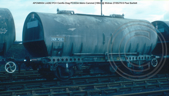 APCM8554 LA282 PCV Cemflo Diag PC003A Metro Cammel [1964] @ Widnes 79-05-27 © Paul Bartlett w