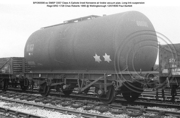 BPO60590 ex 3357 Petroleum tank wagon @ Wellingborough 80-07-12 � Paul Bartlett w
