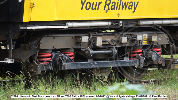 62384 Ultrasonic Test Train coach ex SR set 7396 EMU c1971 convert 05-2012 @ York Holgate sidings 2021-09-23 © Paul Bartlett [06w]