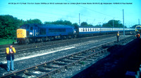 45130 [ex D117] Peak 1Co-Co1 Sulzer 2500hp on 08.02 commuter train to London [Built Crewe Works 09.09.61] @ Harpenden 83-06-15 © Paul Bartlett w