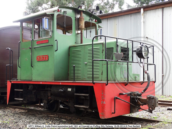 NRT1 William H. Collis at Emerald on Puffing Billy Railway 19-09-2014 � Paul Bartlett [0]