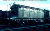 RLS6310 PRA 25t China clay conversion Tare 12-400kg Des. Code PR001A Contract 96 Standard Wagon 1983 @ Mossend 84-05-28 © Paul Bartlett