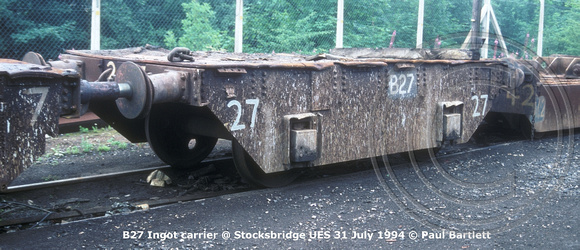 B27 Ingot carrier @ Stocksbridge UES 94-07-31 © Paul Bartlett w