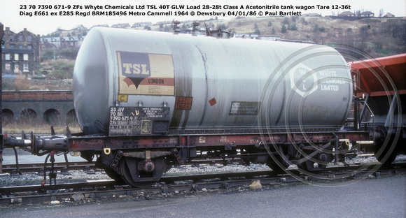 23 70 7390 671-9 ZFs Whyte Chemicals TSL @ Dewsbury 86-01-04 © Paul Bartlett [1w]