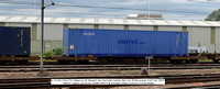 81 70 490 8 003-6 FKA Sffggmrrss DB 'Megafret' twin intermodal container flats + Malcom  WHMU1045679 @ Doncaster Station 2019-06-01 © Paul Bartlett w