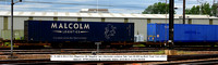 81 70 490 8 003-6 FKA Sffggmrrss DB 'Megafret' twin intermodal container flats +Malcom  WHMU5000245 @ Doncaster Station 2019-06-01 © Paul Bartlett w