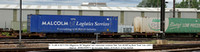 81 70 490 8 032-5 FKA Sffggmrrss DB 'Megafret' twin intermodal container flats +Malcom  WHMU4508313 @ Doncaster Station 2019-06-01 © Paul Bartlett w