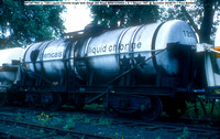BPCM77003 ex T203 Liquid Chlorine bogie tank Diag6-260 Regd BRM183949A L & Y Wagon 1957 @ Spondon 78-08-05 © Paul Bartlett w