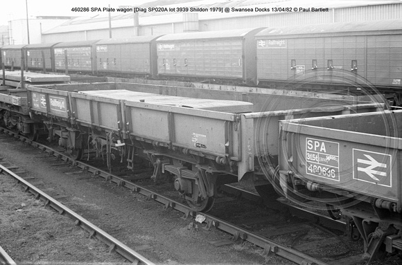 460286 SPA Plate Diag SP020A @ Swansea Docks 82-04-13 © Paul Bartlett w