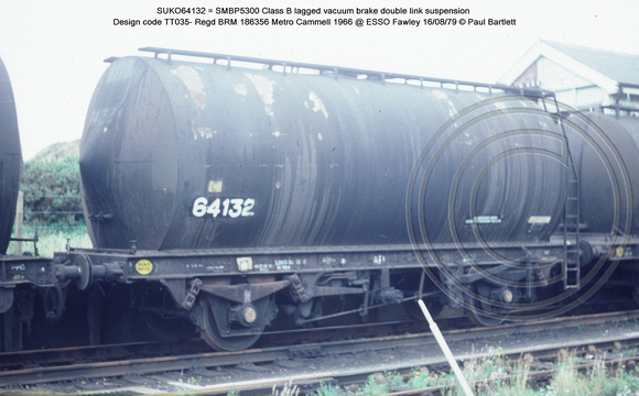 SUKO64132 = SMBP5300 Class B lagged Design code TT035- @ ESSO Fawley 79-08-16 � Paul Bartlett w