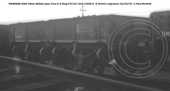 DW80686 ballast open @ Hitchin engineers 76-02-22 © Paul Bartlett [1w]