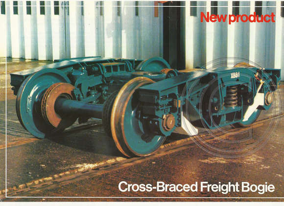Cross Braced freight bogie XBB1 BREL flyer 1 © Paul Bartlett Collection