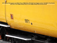 5971 Network Rail support coach Mark 2F [Lot 30860 Derby 1973-4] @ York Holgate Junction 2024-01-11 © Paul Bartlett [2w]