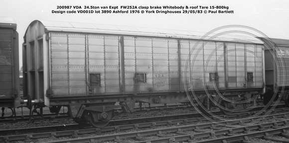 200987 VDA  Expt FW252A @ York Dringhouses 83-05-29 © Paul Bartlett [1w]