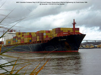 MSC Colombia Container Ship @ Savannah 17-01-2010 � Paul Bartlett [1w]