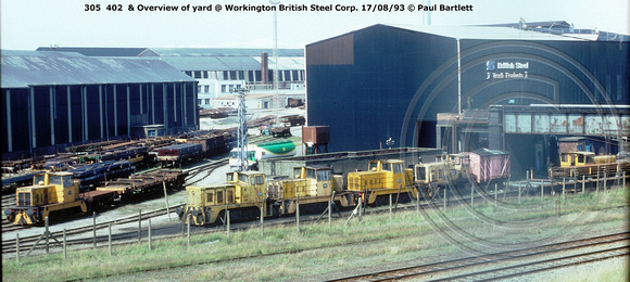 Overview of yard @ Workington BSC 93-08-17 © Paul Bartlett [0w]
