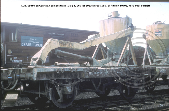 LDB709409 cement train @ Hitchin 75-08-10 © Paul Bartlett W
