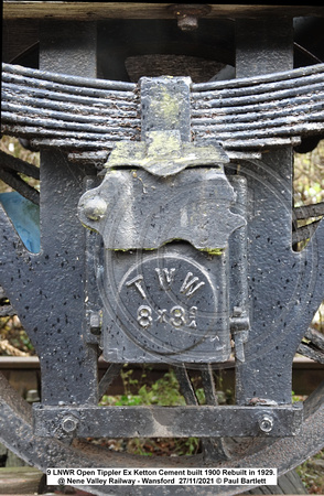 9 LNWR Open Tippler Ex Ketton Cement built 1900 Rebuilt in 1929. @ Nene Valley Railway - Wansford 2021-11-27 © Paul Bartlett [4w]