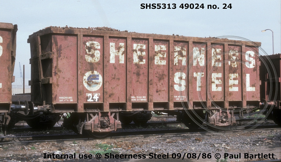 SHS5313 49024 no. 24 Sheerness Steel 86-08-09 © Paul Bartlett [w]