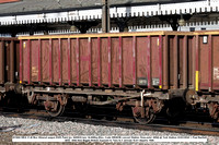 391664 MEA 31.4t Box Mineral wagon EWS Paint [ex 360563] tare 14-600kg [Des. Code ME003B convert Wabtec Doncaster 2004] @ York Station 2024-03-22 © Paul Bartlett w