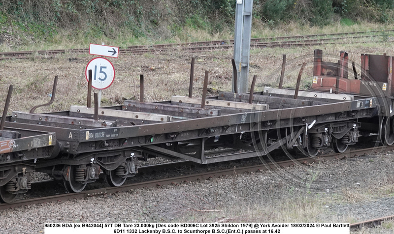 Paul Bartlett's Photographs | BR Steel Carrying Wagons | 950236 BDA [ex ...