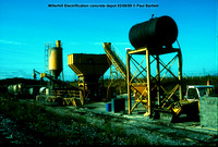 Millerhill Electrification concrete depot 89-08-03 © Paul Bartlett w