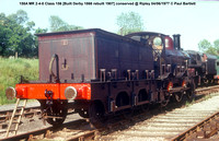 158A MR 2-4-0 Class 156 [Built Derby 1866 rebuilt 1907] conserved @ Ripley 77-06-04 © Paul Bartlett [2w]