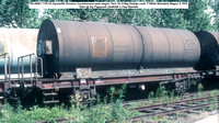 TRL55521 TTA ICI Dyestuffs Division Cyclohexane tank wagon Tare 16-310kg Design code TT084A Standard Wagon 5.1978 OOU @ Ely Papworth 89-06-24 © Paul Bartlett [1w]