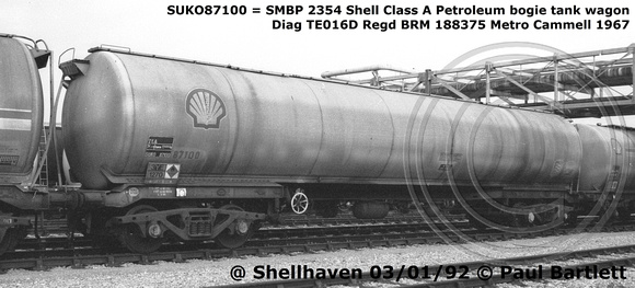 SUKO87100 = SMBP 2354 TEA Shellhaven 92-01-03 © Paul Bartlett [W]