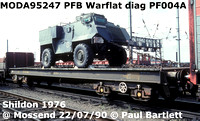MODA95247 PFB Warflat Diag PF004A Shildon 1976 @ Mossend 90-07-22 © Paul Bartlett [1]