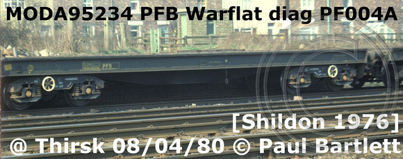MODA95234 PFB Warflat Diag PF004A [Shildon 1976] @ Thirsk 80-04-08 © Paul Bartlett [1]