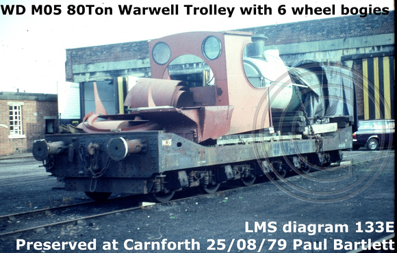 WD M05 80T Warwell Trolley Conserved @ Carnforth 79-08-25 [1]