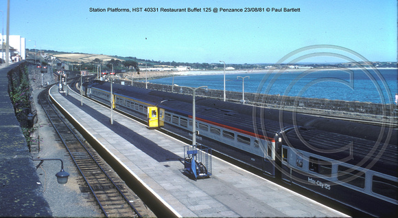 Station Platforms, HST @ Penzance 81-08-23 � Paul Bartlett w