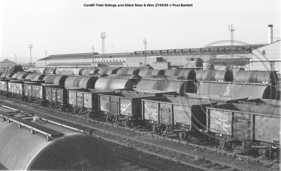 Cardiff Tidal Sidings and Allied Steel & Wire 85-05-27 © Paul Bartlett  w
