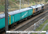 66730 Whitemoor GBRf [JT42CWR-T1  GM -EMD works no. 20068902-003 02.2008 + 64664 Liwet @ York Holgate Sidings 2021-12-15 © Paul Bartlett w