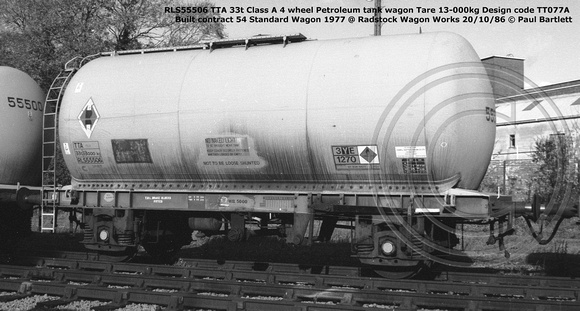 RLS55506 TTA @ Radstock Wagon Works 86-10-20 © Paul Bartlett w